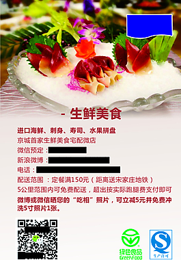 海鮮魚生售賣招貼圖片