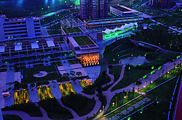 生態(tài)廣場夜景圖片