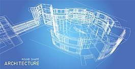 城市建筑線條圖圖片
