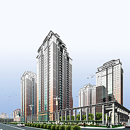 建筑商住圖片