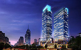 城市夜景图片