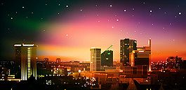 城市夜景圖片