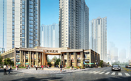 湾田花园大门主入口图图片