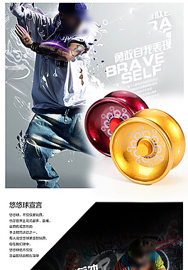 溜溜球玩具詳情頁