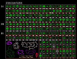 植物平面圖例圖片