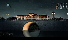 廊橋夜圖片