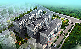 某居住组团效果图图片