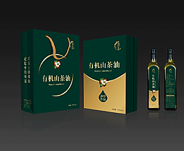 山茶油包裝 展開圖圖片