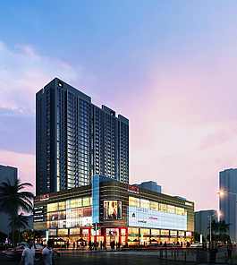 城市综合体效果图图片