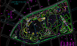 公園廣場 某中央公園規(guī)劃總平面圖片