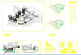 公園廣場(chǎng) 某市中心區(qū)規(guī)劃設(shè)計(jì)圖圖片