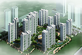 居住區(qū)高層建筑設(shè)計(jì)圖片