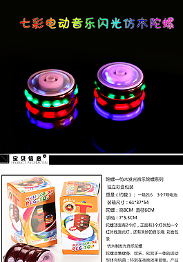 陀螺玩具详情页