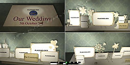 折疊彈出風(fēng)格的3D婚禮相冊AE模板
