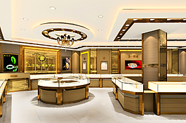 金銀首飾展柜圖片