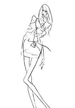 手繪服裝設(shè)計(jì)一系列7