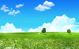 城市环境公益平面设计展板背景素材