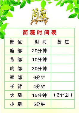 時間表