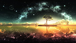 炫酷星空設計創意背景