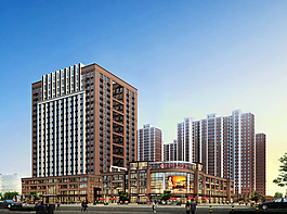 商业沿街图图片
