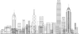 建筑矢量圖圖片線條圖