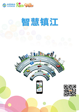 智慧城市宣傳海報psd