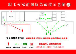 消防疏散图