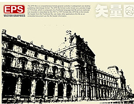 建筑剪影图片