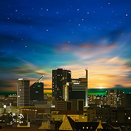 城市夜景圖片