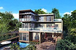 住宅效果圖圖片