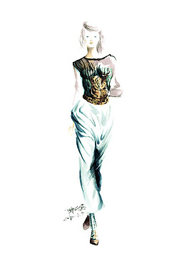 手繪服裝設(shè)計(jì)
