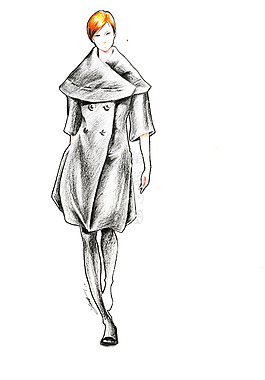 手繪服裝設(shè)計(jì)v