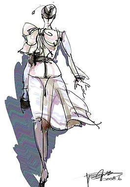 手繪服裝設計v