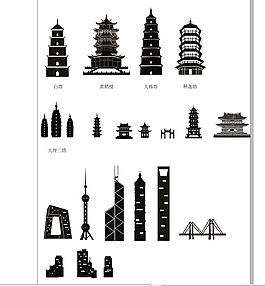 建筑矢量圖案設(shè)計