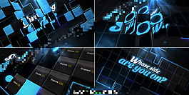 具有科技感的3D炫酷傾斜翻轉(zhuǎn)展示