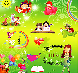 六一兒童節(jié)卡通小孩圖片.
