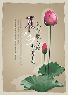 夏荷香亂舞衣風