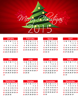 圣誕日歷2015年圖片