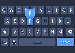 移動端IOS8 鍵盤圖片