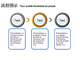 三步說明PPT流程圖模板下載