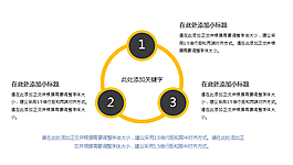 3項環形并列關系PPT圖表