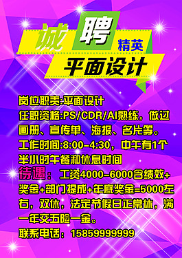 招聘海報(bào)