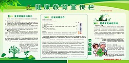展板   绿色   健康   宣传