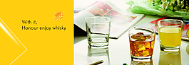 banner 玻璃杯 簡約圖片