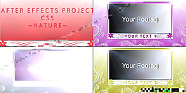 花紋生長中閃光轉場展示模板