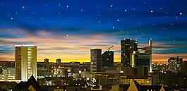 城市夜景圖片