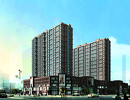 商住樓效果圖圖片