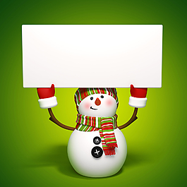 3D圣誕小雪人圖片