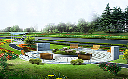 路邊公園圖片