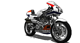 sketchup摩托車模型圖片